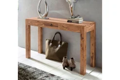 Wohnling Konsollbord massivt tre, 1 skuff, landlig stil Akasie
