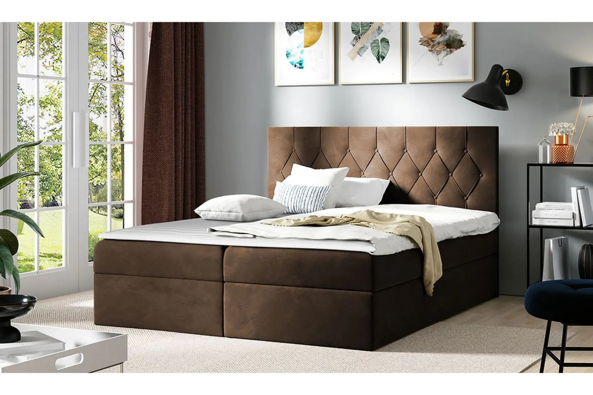 Kontinentalsenger|Seng Med Oppbevaring-Kontinentalseng 184x208 cm Faza 32