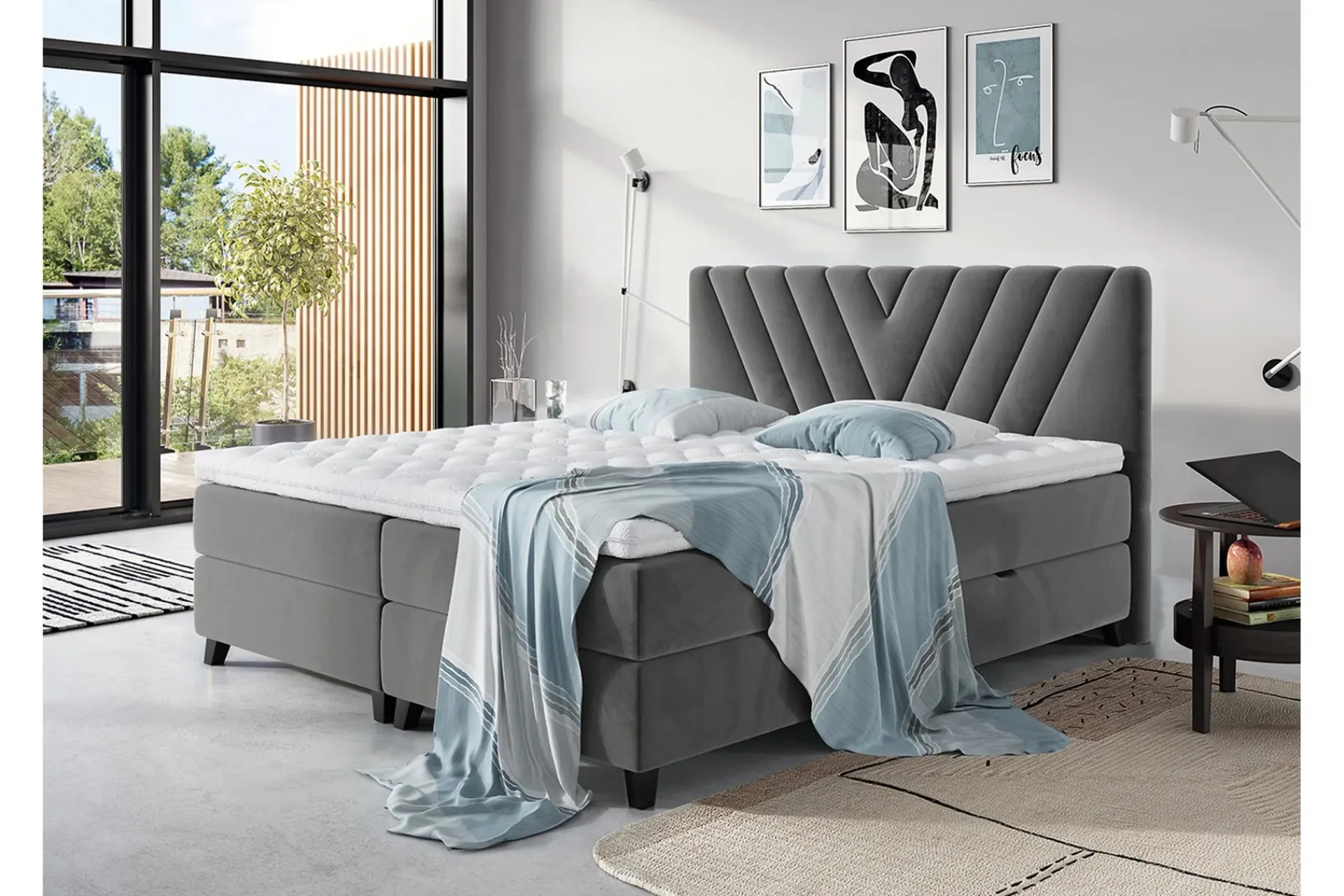 Kontinentalsenger|Seng Med Oppbevaring-Kontinentalseng 180x210 cm Resh 4