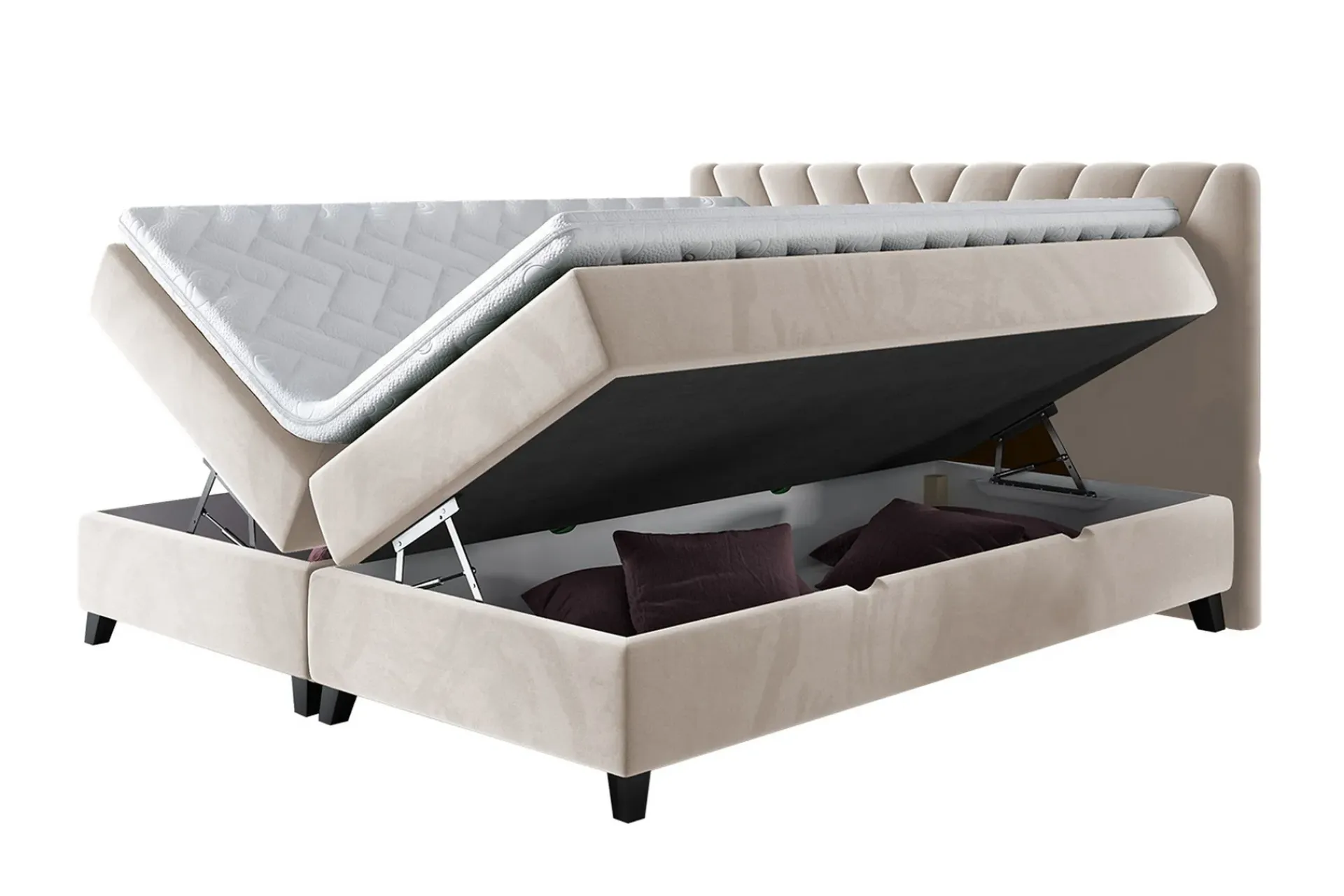 Kontinentalsenger|Seng Med Oppbevaring-Kontinentalseng 180x210 cm Resh 4