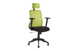Kontorstol BRAVO 62x53xH107-1145cm svart/grønn