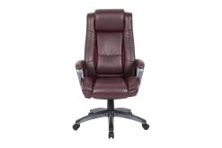 Kontorstol CALVIN 81x65xH114-1215cm mørkerød