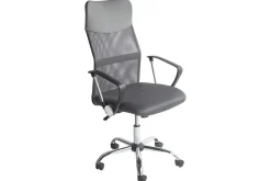 Kontorstol Design Grå/svart/sølv