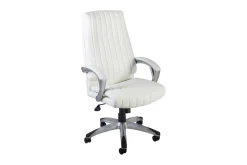 Kontorstol & Skrivebordsstol-Kontorstol ELEGANT 625x765xH112-1195cm Hvit