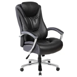 Kontorstol & Skrivebordsstol-Kontorstol HOME4YOU Merlin xxl svart