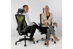 Kontorstol & Skrivebordsstol-Kontorstol MIKE 64x65xH110-120cm svart / grå Svart,Grey
