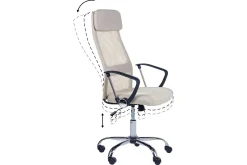 Kontorstol & Skrivebordsstol-Kontorstol Pioneer Beige,Sølv,Svart