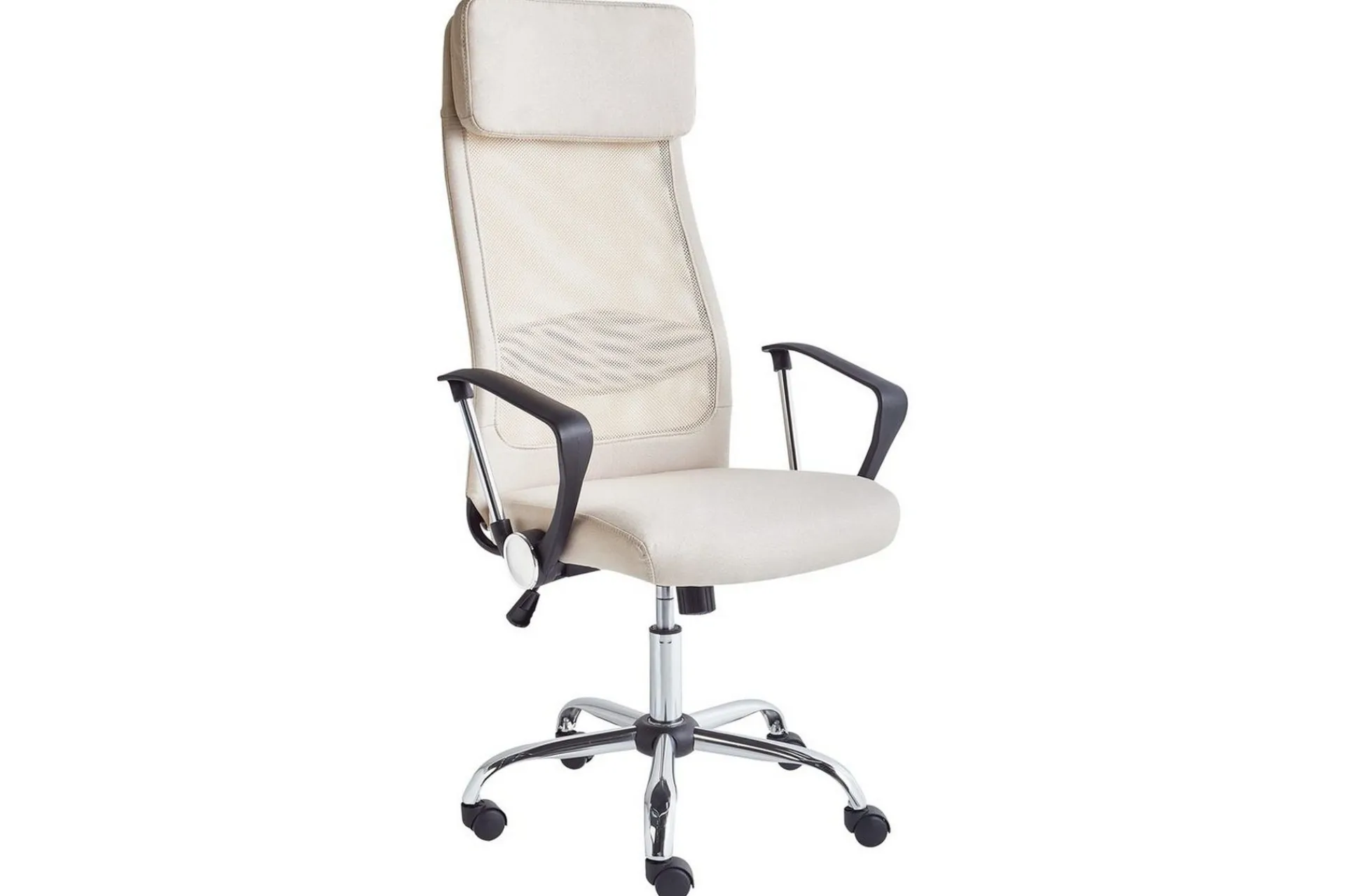 Kontorstol & Skrivebordsstol-Kontorstol Pioneer Beige,Sølv,Svart