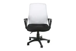 Kontorstol TREVISO 59xD58xH90-102cm svart / hvit