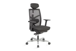Kontorstol & Skrivebordsstol-Kontorstol Tune 70x70xh111-128 cm Svart Grey