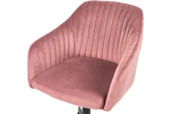 Kontorstol Venice Rosa/Svart