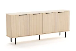 Bark Sideboard & Skjenker-Kopparbo Ribbet Skjenk med Oppbevaring Hvit