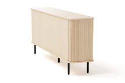 Bark Sideboard & Skjenker-Kopparbo Ribbet Skjenk med Oppbevaring Hvit