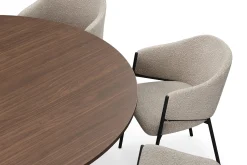 Bark Sminkebord & Toalettbord|Spisegrupper-Kopparbo Rundt Spisebord 180 cm med 8 Filip Spisestoler Valnöt