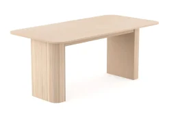 Bark Spisegrupper-Kopparbo spisebord 180–240 cm uttrekkbart med 4 Reciclar spisestoler