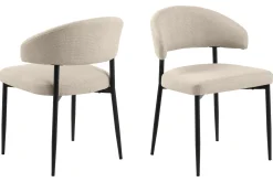Bark Spisegrupper-Kopparbo Spisebord 180-240 cm Uttrekkbart med 6 Sawako Stoler Svart