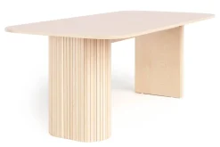 Bark Spisebord & Kjøkkenbord-Kopparbo Spisebord Lyst tre Rektangulært 200 cm Hvit