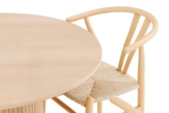 Bark Kopparbo Spisegruppe 106 cm Forlengbar med 4 Dastoori Spisestoler