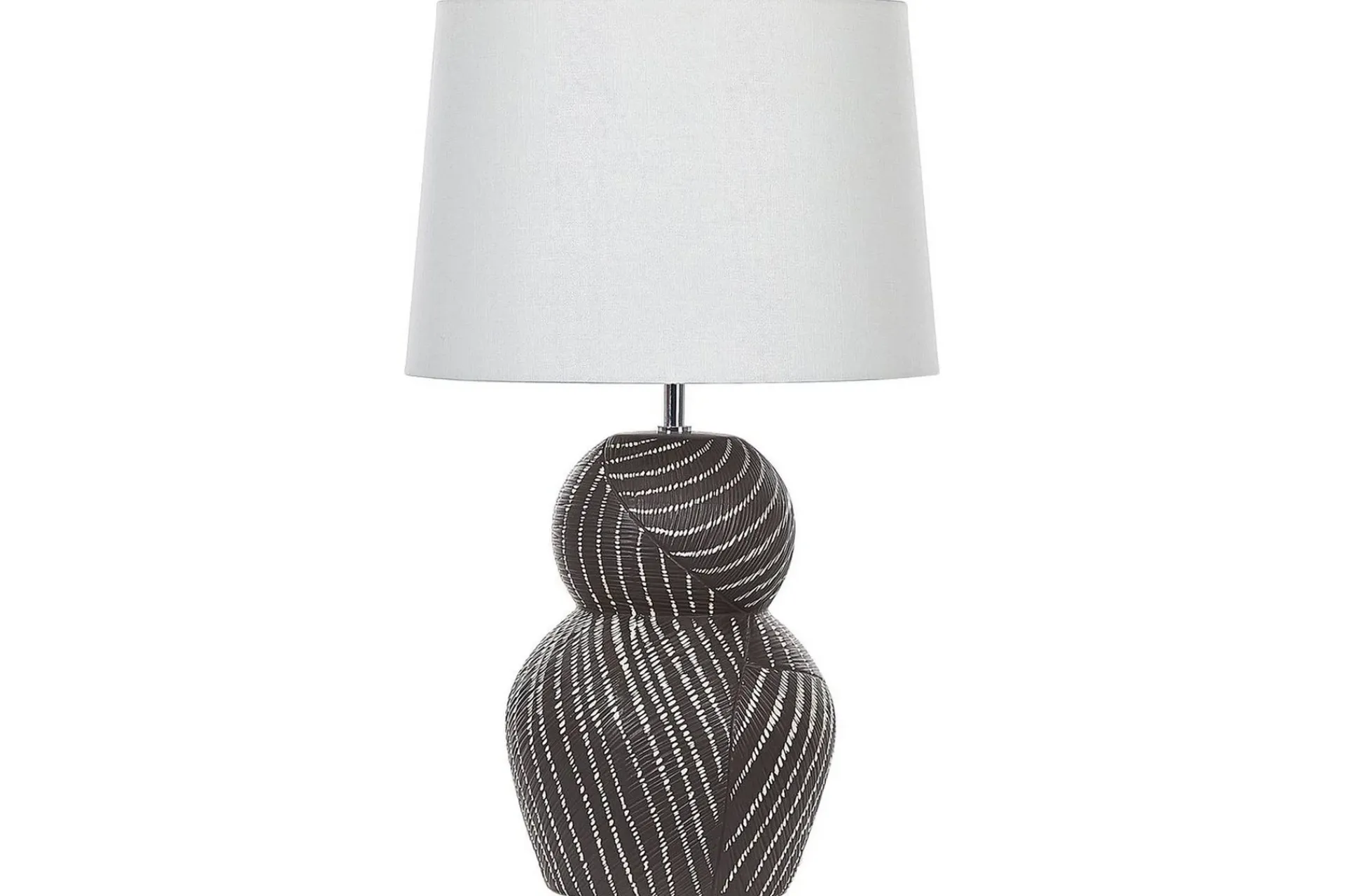 Nattbordslampe|Bordlampe-Korska Bordlampe 63 cm E27 Svart,Hvit