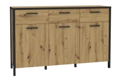 Sideboard & Skjenker-Koufalia Sideboard 40x140 cm Brun/Svart