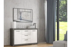 Sideboard & Skjenker-Kranea Sideboard 41x143 cm Grå/Hvit