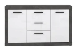 Sideboard & Skjenker-Kranea Sideboard 41x143 cm Grå/Hvit