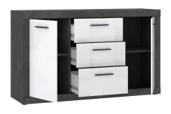 Sideboard & Skjenker-Kranea Sideboard 41x143 cm Grå/Hvit