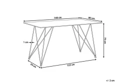 Spisebord & Kjøkkenbord-Kreilkamp Spisebord 140x80 cm Grey