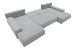 Velour Sofa & Fløyel Sofa|Sovesofaer-Krysen Sovesofa Dubbeldivan 4-sits Svart