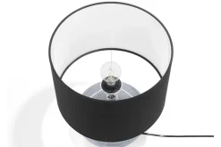 Stuelampe|Nattbordslampe-Kuban Bordlampe 32 cm Svart,Sølv