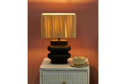 Nattbordslampe|Bordlampe-Kulsa Bordlampe 42 cm E27 Svart,Natur
