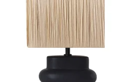 Nattbordslampe|Bordlampe-Kulsa Bordlampe 42 cm E27 Svart,Natur