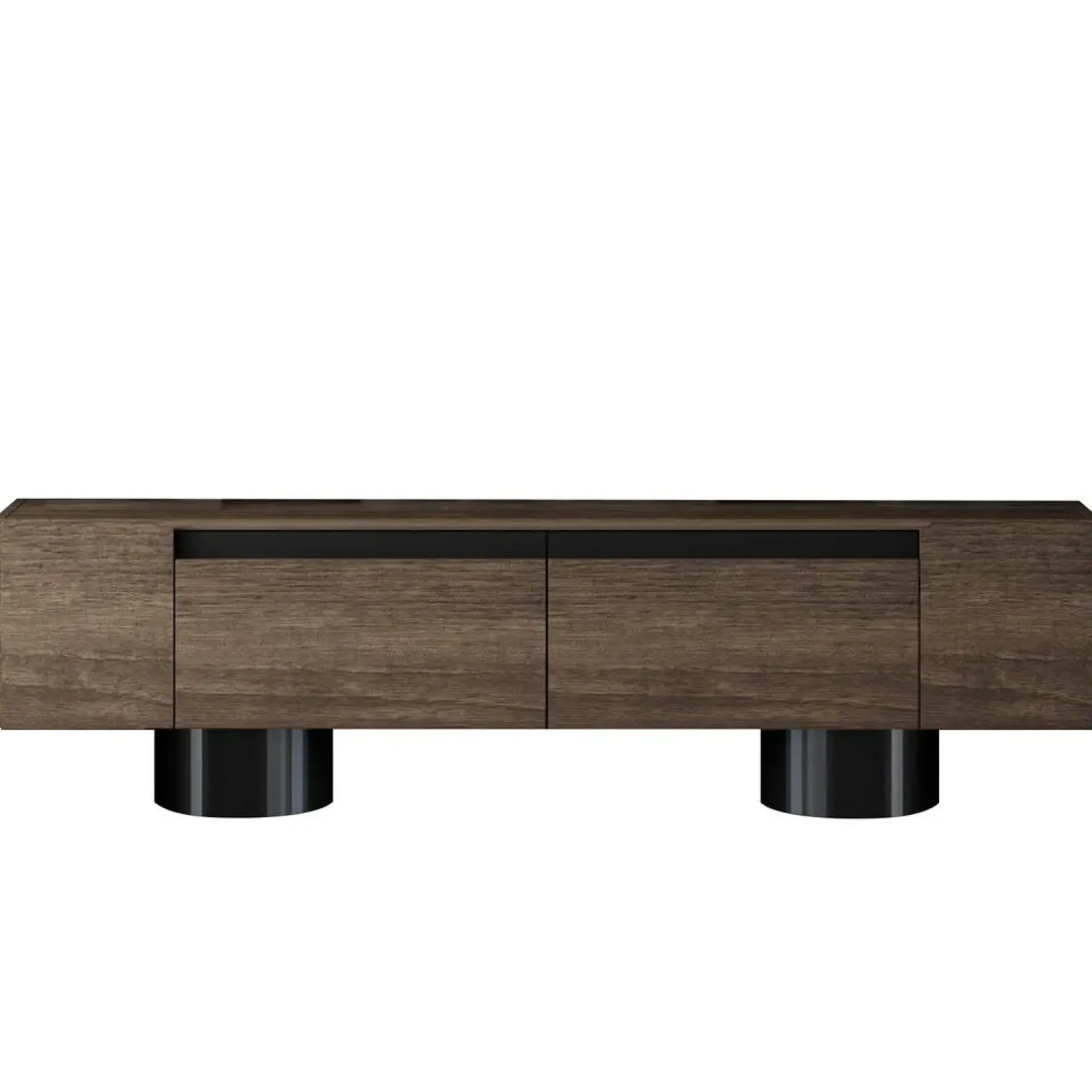 Tv-Benk & Mediabenk-Kumail TV-benk 180 cm Brun,Svart