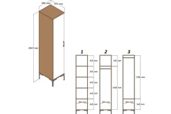 Kumsal Garderobe med Speil