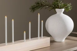 Venture Home Bordlampe|Vinduslampe-Kungsberget Adventsstake 24 cm Whitewash