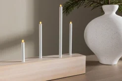 Venture Home Bordlampe|Vinduslampe-Kungsberget Adventsstake 24 cm Whitewash