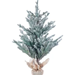 Julepynt & Juledekorasjon-Kunstig Snødekket Juletre Ringrose Grønn,Hvit,Beige