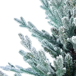 Julepynt & Juledekorasjon-Kunstig Snødekket Juletre Ringrose Grønn,Hvit,Beige