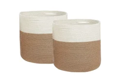 Kurver-Kurv Ardesen sett á 2 Beige,Natur,Hvit