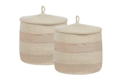 Kurver-Kurv Silopi sett av 2 Beige, Oransje Beige,Orange