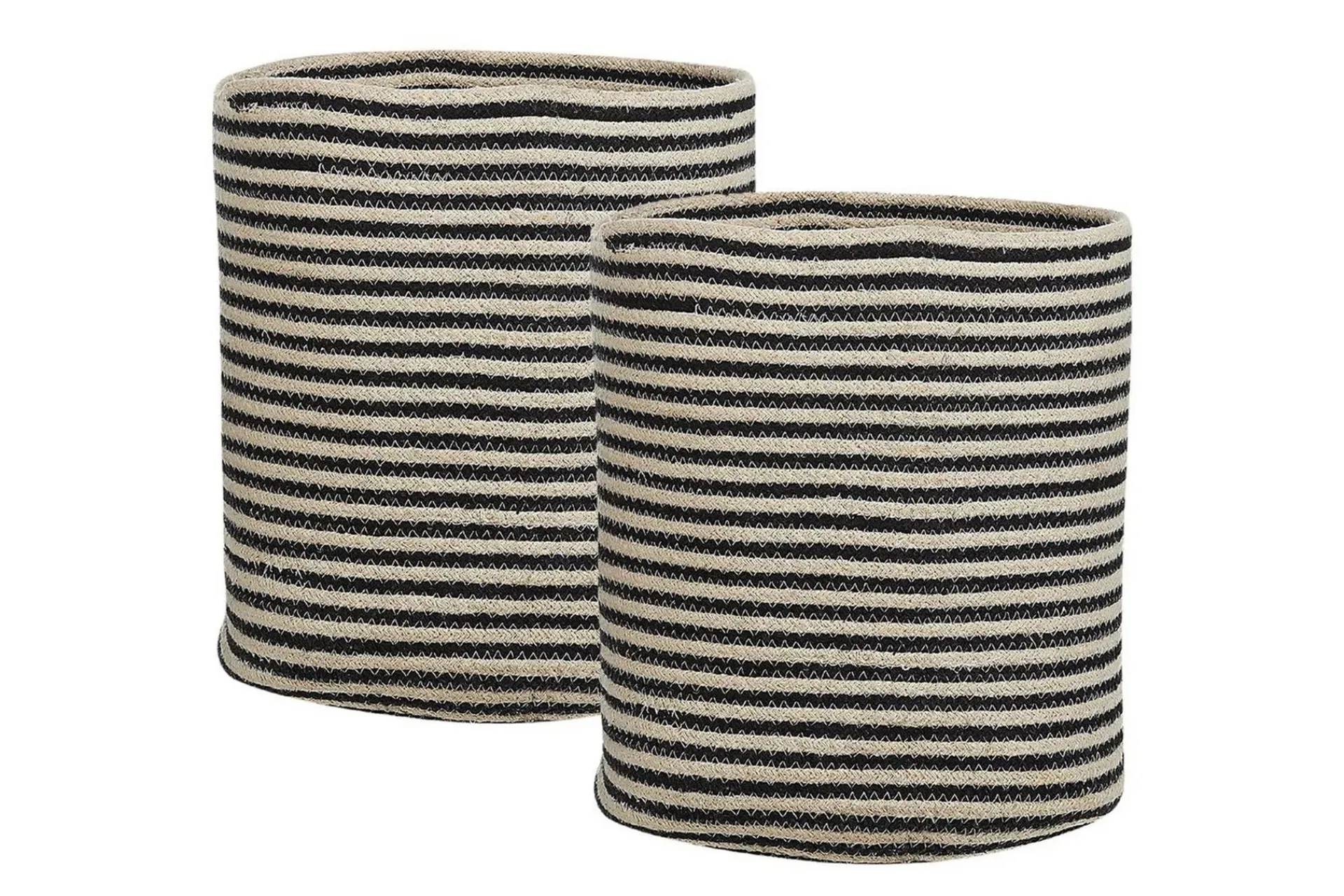 Kurver-Kurv Yerkoy sett med 2 Beige,Svart