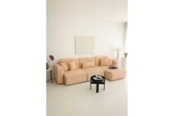 Sofa Med Sjeselong-Kyrel Sofa med Divan 3-sits Beige