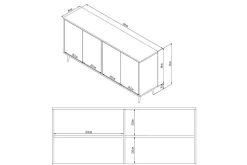 Gangbord|Avlastningsbord-Lacus Konsollbord 150 cm Hvit