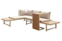 Comfort Garden Lainelle 4-seters sofagruppe for altan og terrasse med puter