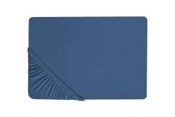 Sengetøy Til Barn|Barnetekstiler-Laken med strikk Janbu , 160x200 cm Marineblå