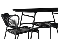 Comfort Garden Lamborg Cafésett 120 cm Oval + 2 stoler