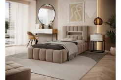 Sengeramme & Sengestamme|Seng Med Oppbevaring-Lamica 3-seters Sengeramme med Oppbevaring 90x200 cm Beige