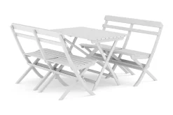 KWA Spisegrupper Hage-Landet utendørs spisegruppe 118x70x74 cm med 2 sofaer