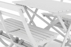 KWA Spisegrupper Hage-Landet utendørs spisegruppe 118x70x74 cm med 2 sofaer