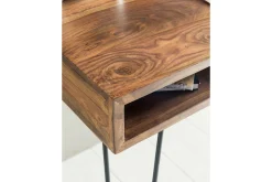 Wohnling Kontorbord-Langner Skrivebord 110 cm med Oppbevaring Hylle Tre/Natur